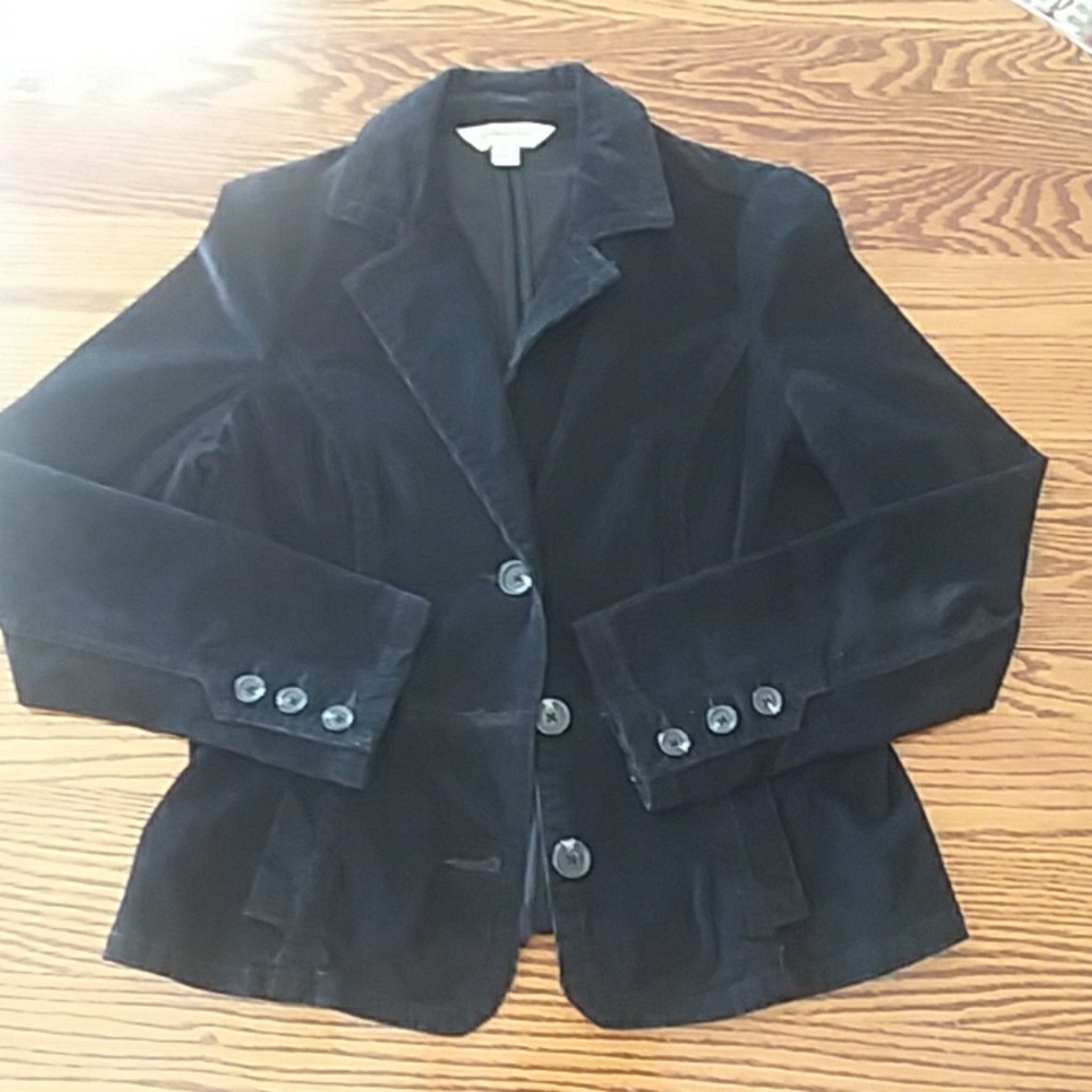 Women's Black Corduroy Blazer (PS)